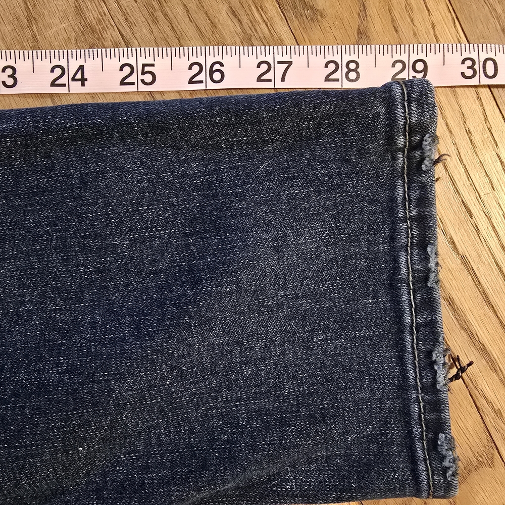 Silver Jeans Women's Distressed Style Straight Leg‎ in Deep Blue - Picture 8 of 9